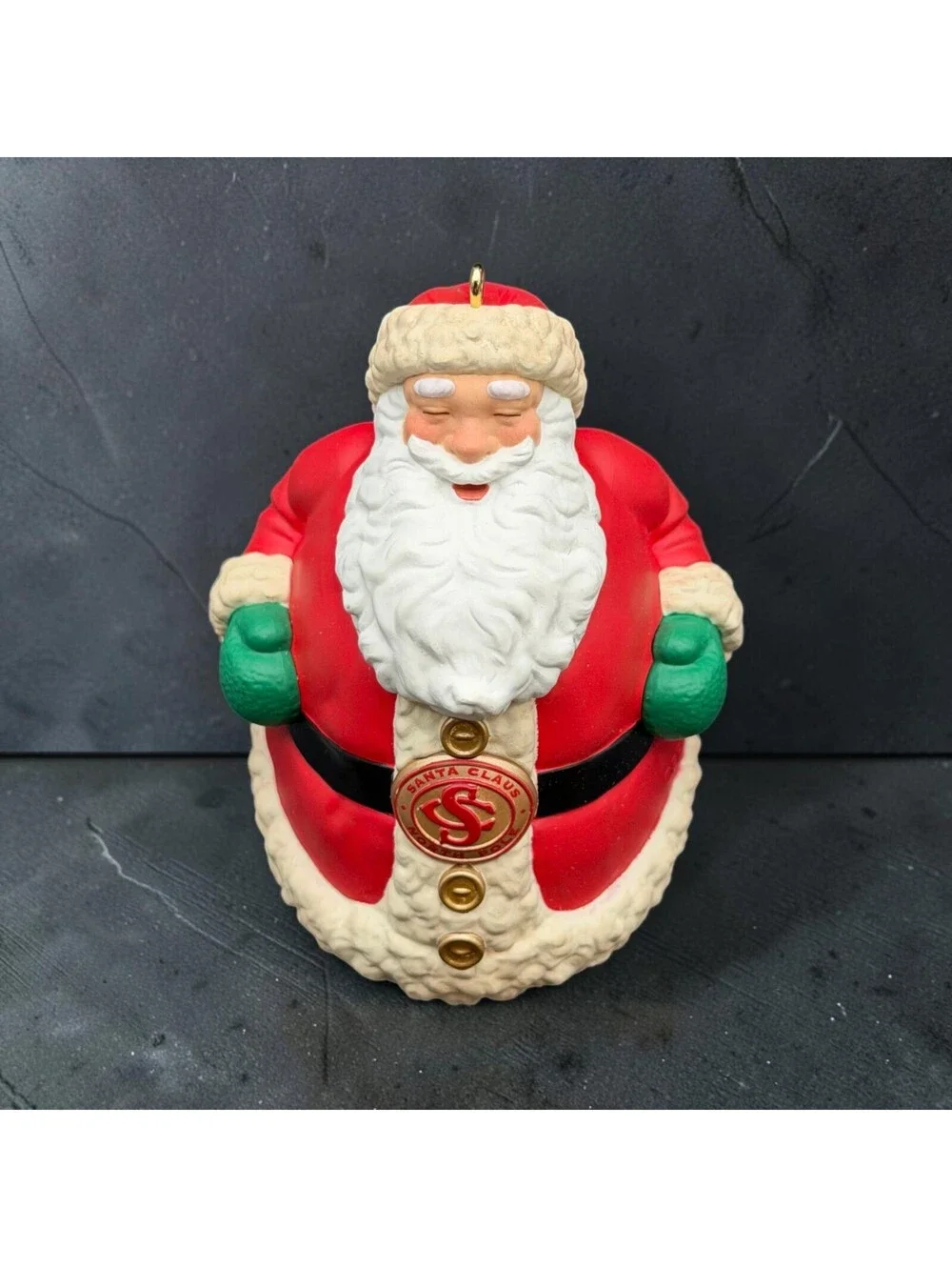 Vintage Santa Claus North Pole Electronic Christmas (NEEDS New Battery) 4.5”